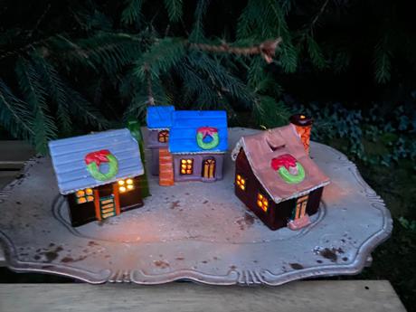 Keramické domčeky,