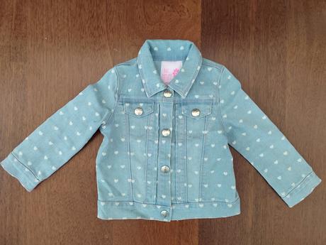 Rifľová bunda so srdiečkami v.98, 98