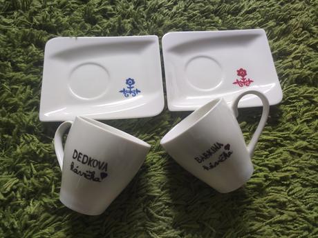 Ručné maľované šálky, 
