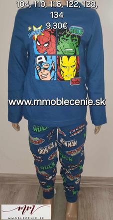 Pyžamo avengers, disney,104 - 134