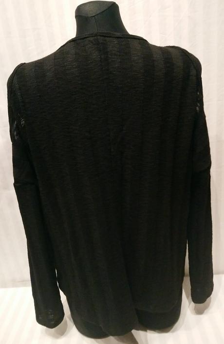 Dámsky čierny tenký pulóvrik, papaya, papaya,xl