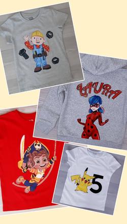 Ručne maľované tričká, 62 - 182