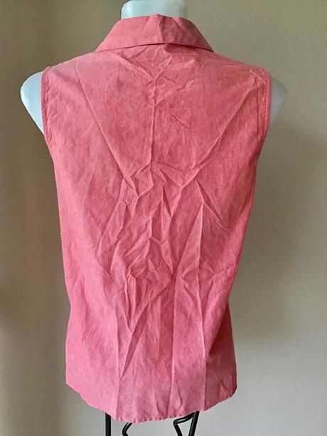 Bluzka s vysivanym sedlom, papaya,38