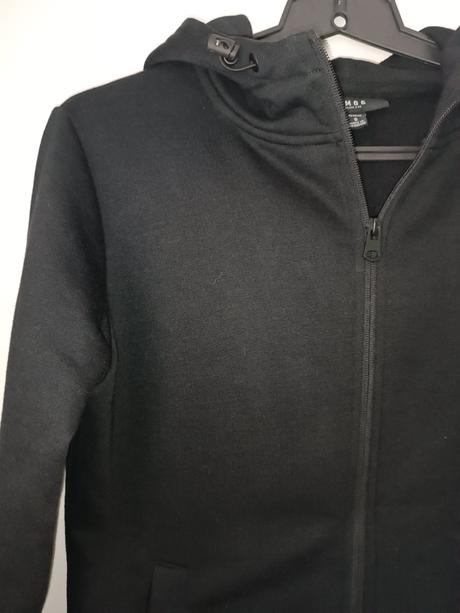 Mikina na zips s kapucou, s