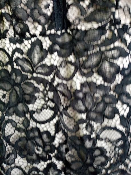 Čipkované šaty čierne xs, xs