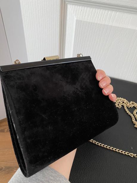 Semišová vintage kabelka, 