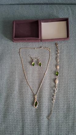 Swarovski elements set náušnice, náramok, náhrdeln, swarovski