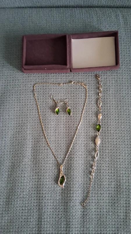 Swarovski elements set náušnice, náramok, náhrdeln, swarovski