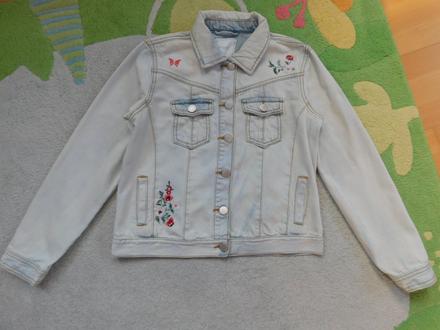 Vyšívaná riflová bunda next, next,158