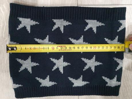 Pletený nákrčník s hviezdami, 140