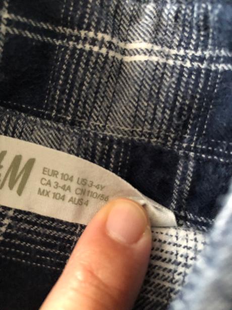 Košeľa 3-4r. 104, h&m,104