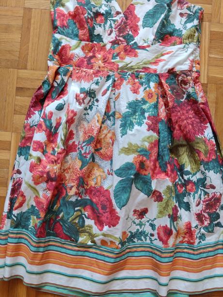 Zara bavlnené krásne letné šaty s/m, zara,m