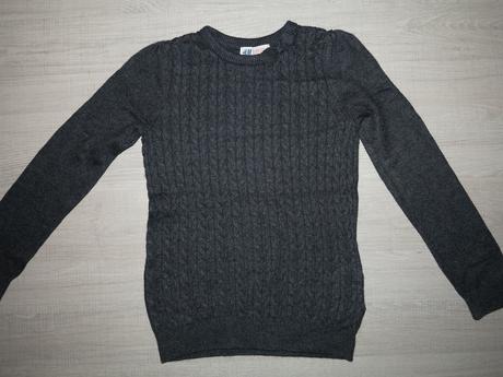 Vzorovaný pulovrík s mašľou, h&m,122