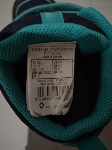 Turistické topánky 30, quechua,30