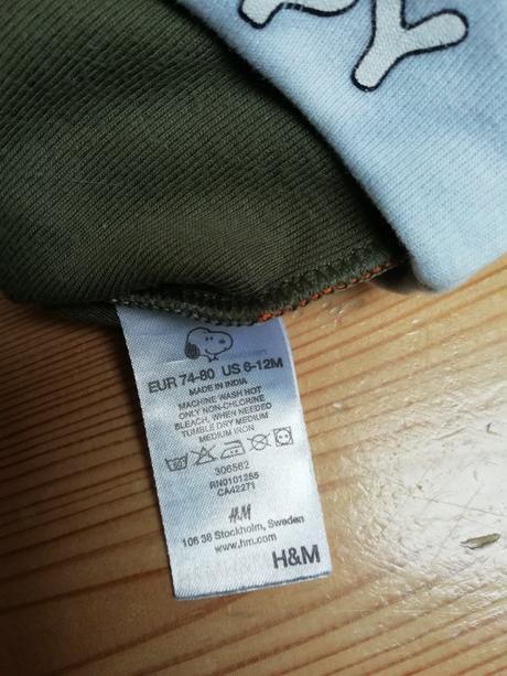 Čiapka snoopy, h&m,74