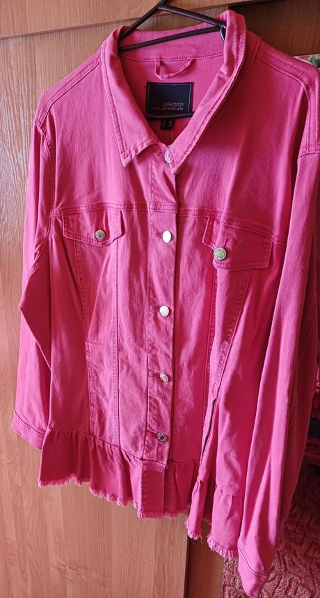 Nová ružová bundička s volánikmi xxxl, xxxl