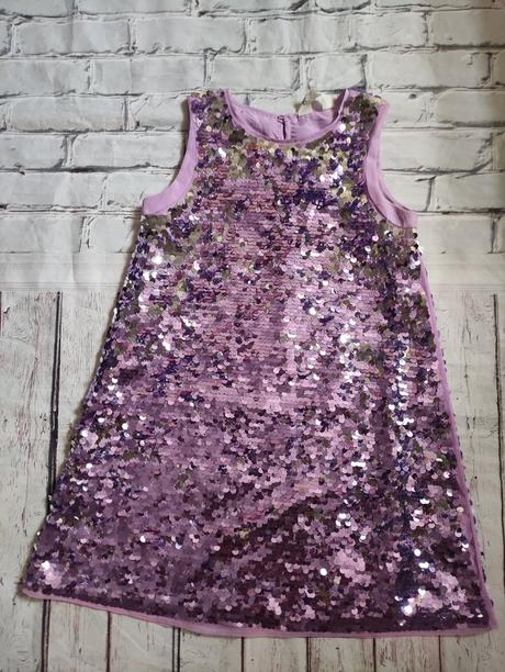 Flitrovane šaty, top stav, h&m,122