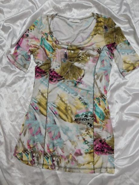 Luxusna upletova tunika/predlzeno tričko, 36