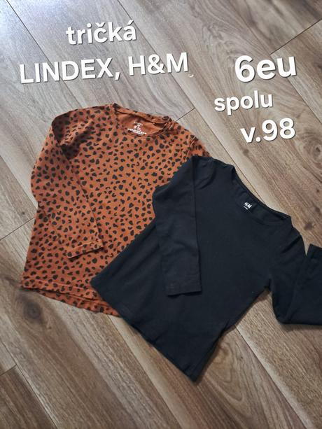 Tričko lindex a h&m, lindex,98