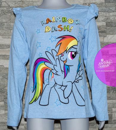 Dievčenské tričko my little pony modré, 92