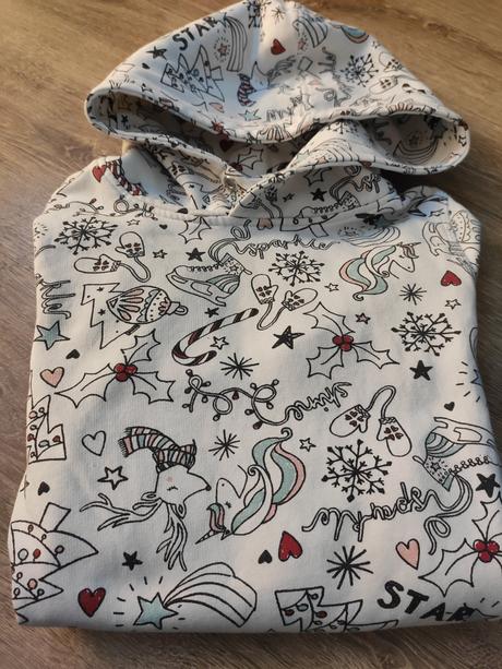 Mikina s vianočným motívom,zn.h&m, veľ.158/164, h&m,164
