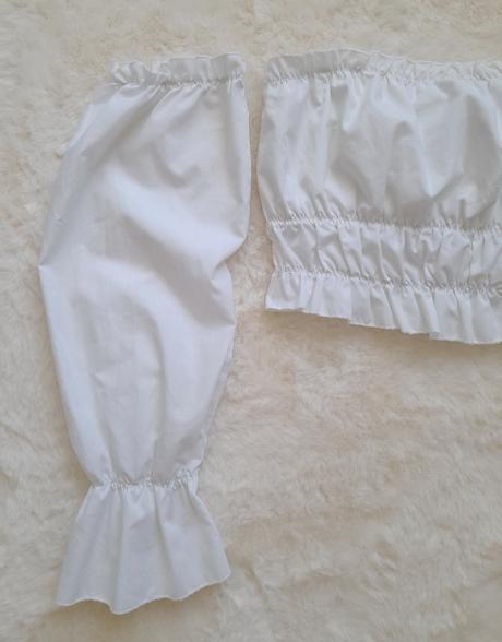 Crop top s rukávmi shein, m