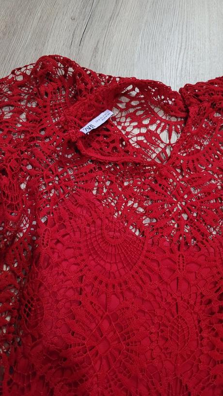 Čipkovaný top zara, zara,m