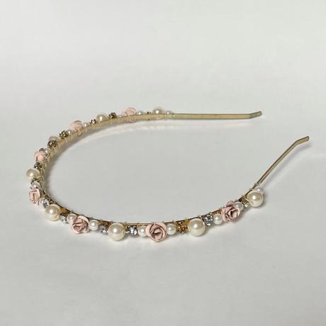 H&m zlatá čelenka s perlami a kryštálikmi, h&m