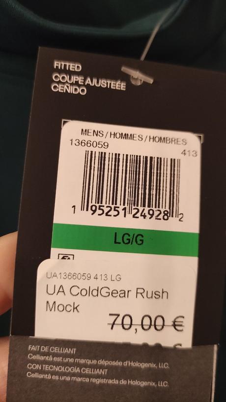 Under armour celliant, l