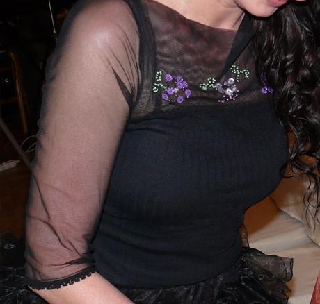 Slávnostná blúzka-čierne tričko, m