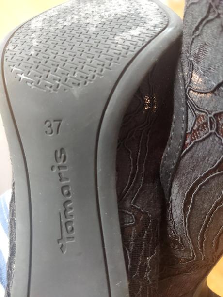 Čierne lodičky tamaris, tamaris,37