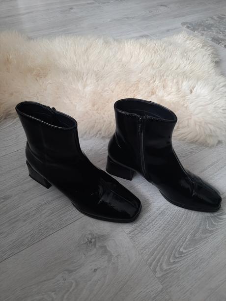 Kožené lakované topanky 41, lasocki,41