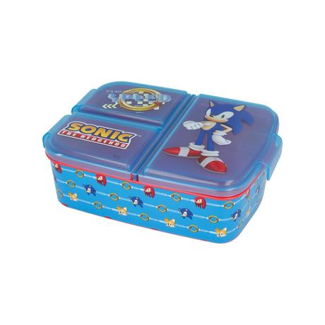 Delený plastový box na desiatu ježko sonic,