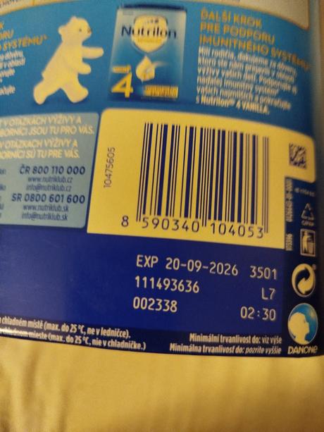 Nutrilon 4 advanced vanilka 800 g, 