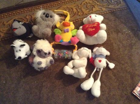 Mix plyšových hraciek,
