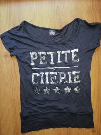 Dievčenske tričko s flitrami, 128