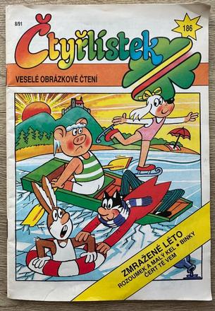 Komiks čtyřlístek 186 za 2eur,