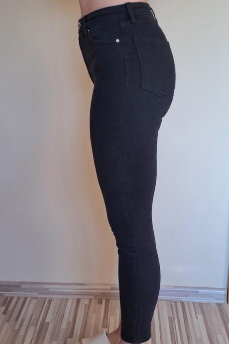 Čierne skinny/obtiahnuté džínsy h&m, h&m,36