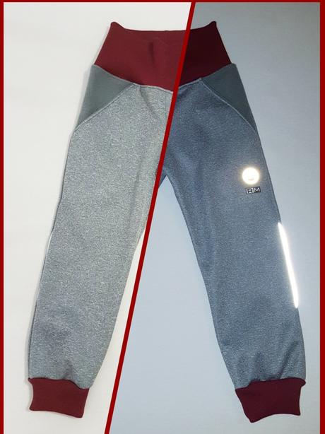 Softshellové nohavice letné zimné reflexné, 80 - 140