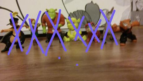 Postavicky shrek, fiona, kocúr v čižmách,  dráčik,, 