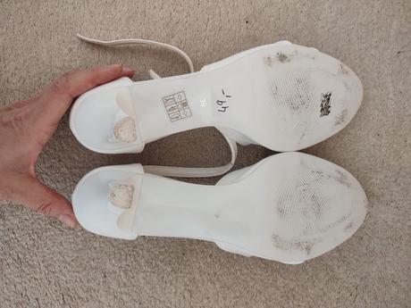 Biele / svadobne topanky, 39