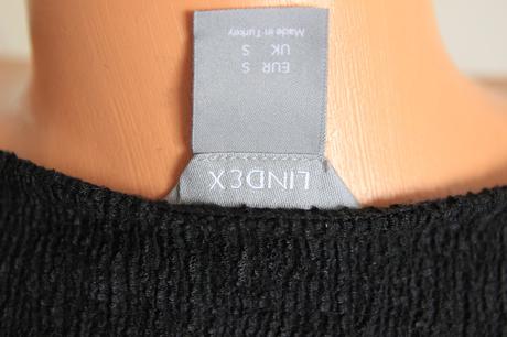 Čierne štrukturované zavinovacie šaty lindex, s, lindex,s