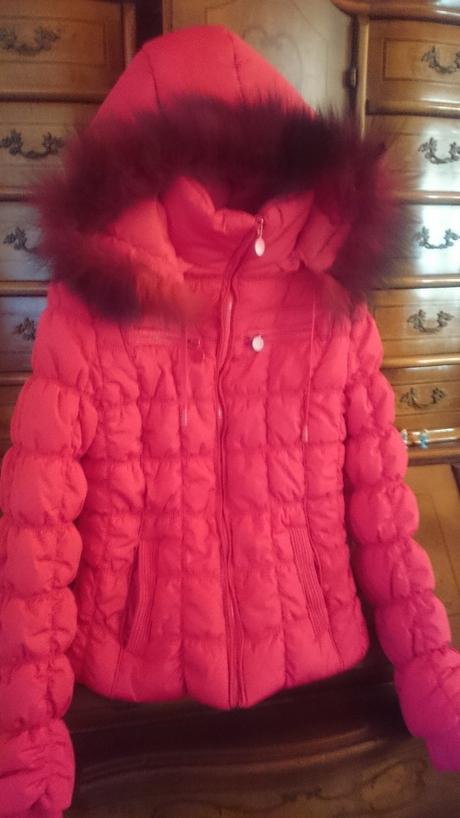 Dámska krátka zimná bunda, s