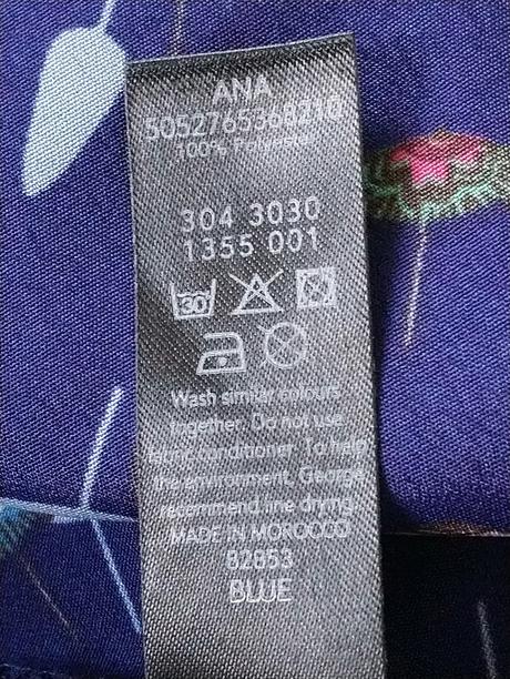 Dámsky modrý top s farebným motívom, george, george,l