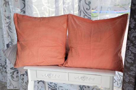 Oranžová obliečka na vankúš-50x50cm,