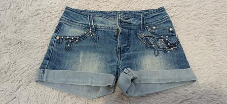 Riflové kraťasy, denim co,134