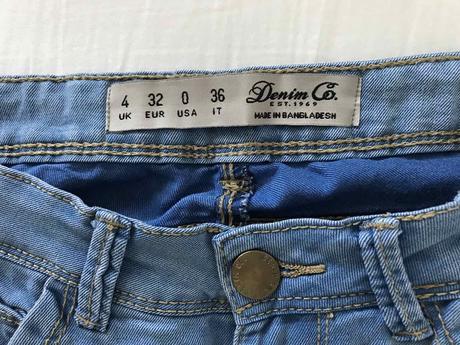 Rifle tenké, denim,32