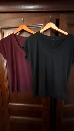 Bordové a čierne tričko medicine s, s