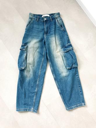 Bershka baggy nohavice xxs, bershka,xs