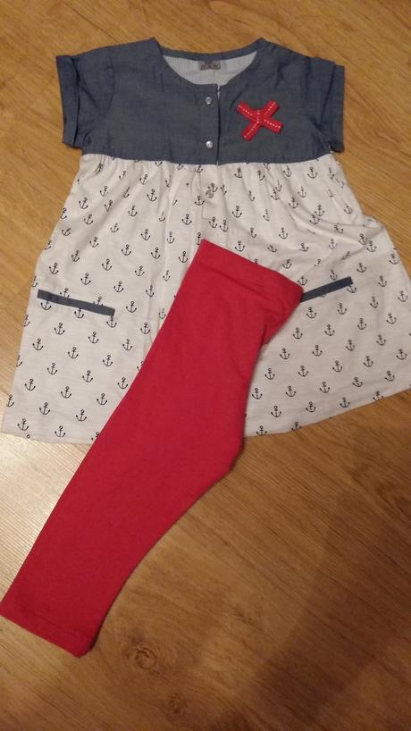 Nenosená letná súprava tunika + legíny, f&f,86